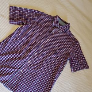 2/$15🌻 chaps plaid button down shirt (s)